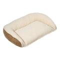 Hugglehounds Dog Scout Perfect Bolster Bed Khaki Large - 42" X 8.5" X 30"