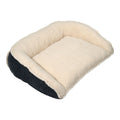 Hugglehounds Dog Scout Perfect Bolster Bed Steel Small - 30" X 7" X 24"
