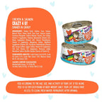 BFF Cat Omg Gravy Crazy 4 U Chicken & Salmon 2.8oz. - (Case of 12)
