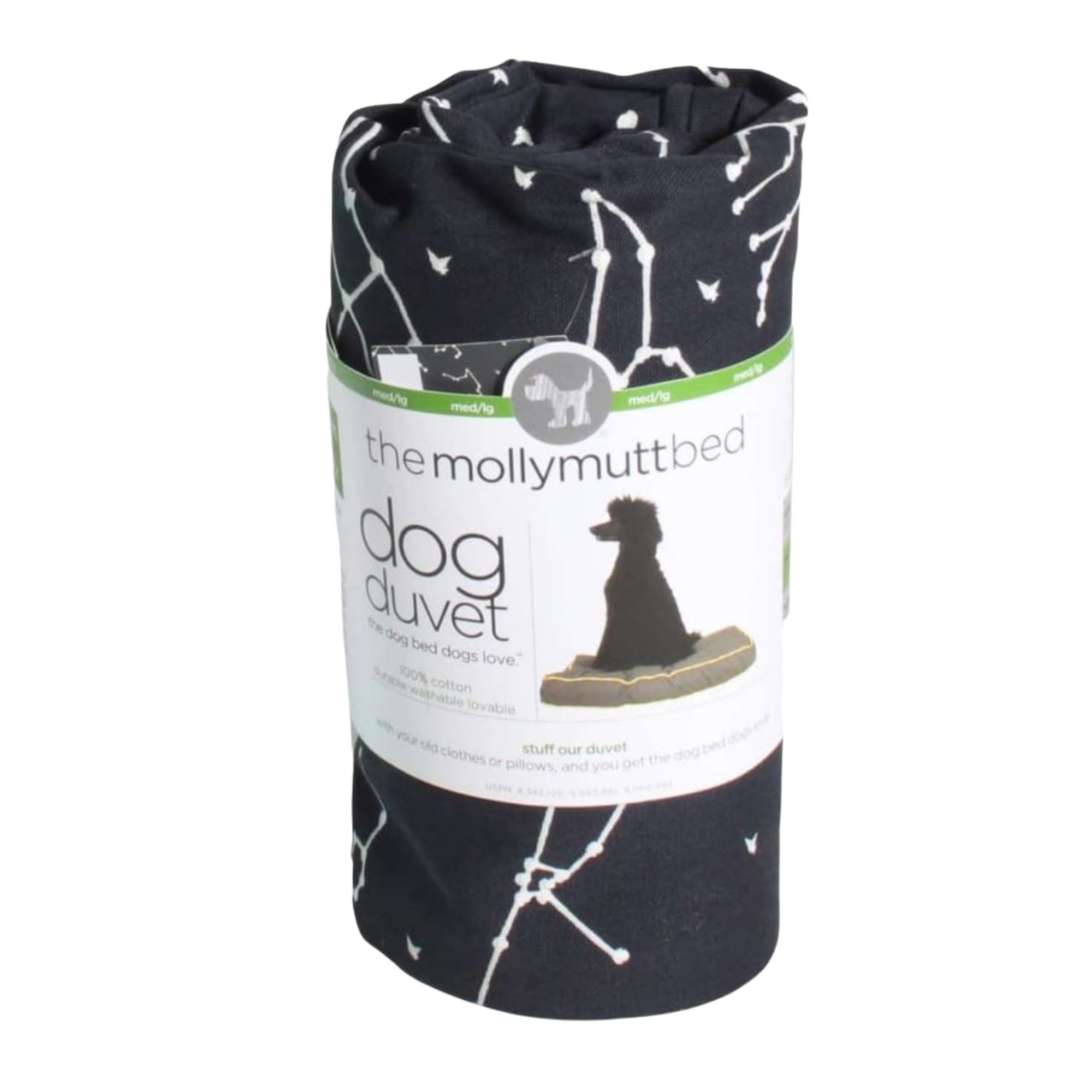 Molly Mutts Dog Duvet Rocketman Small 15-30lbs. 22" x 27" x 5"