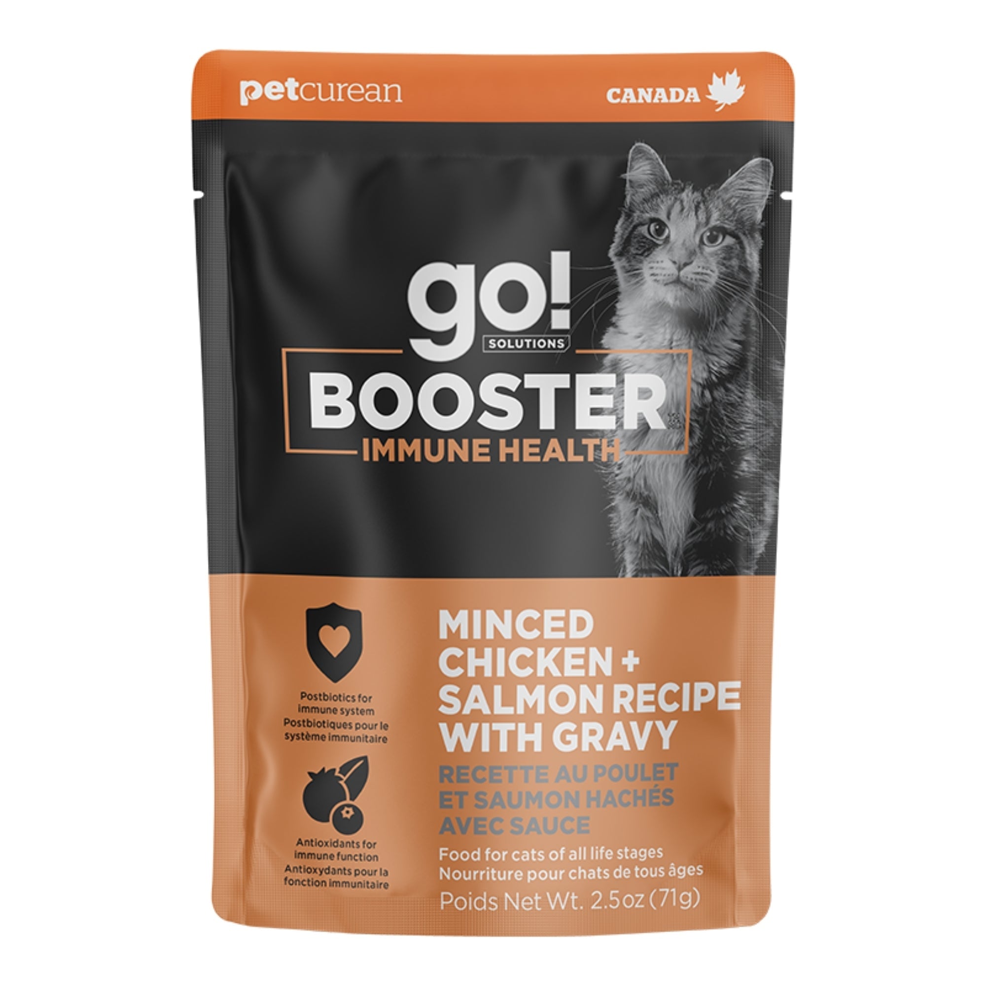 Go! Cat Booster Immune Health Minced Chicken & Salmon 2.5oz. (Case of 24)