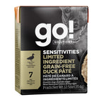 Go! Dog Sensitivities Limited Ingredient Grain Free Pate Duck 12.5oz. (Case of 12)