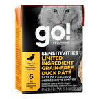 Go! Cat Sensitivities Limited Ingredient Grain Free Pate Duck 6.4oz. (Case of 24)