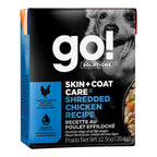 Go! Dog Skin & Coat Care Shredded Chicken With Grain 12.5oz. (Case of 12)