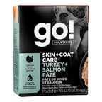Go! Dog Skin & Coat Care Pate Turkey & Salmon With Grain 12.5oz. (Case of 12)