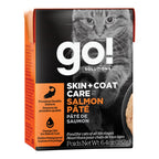 Go! Cat Skin & Coat Care Pate Salmon With Grain 6.4oz. (Case of 24)