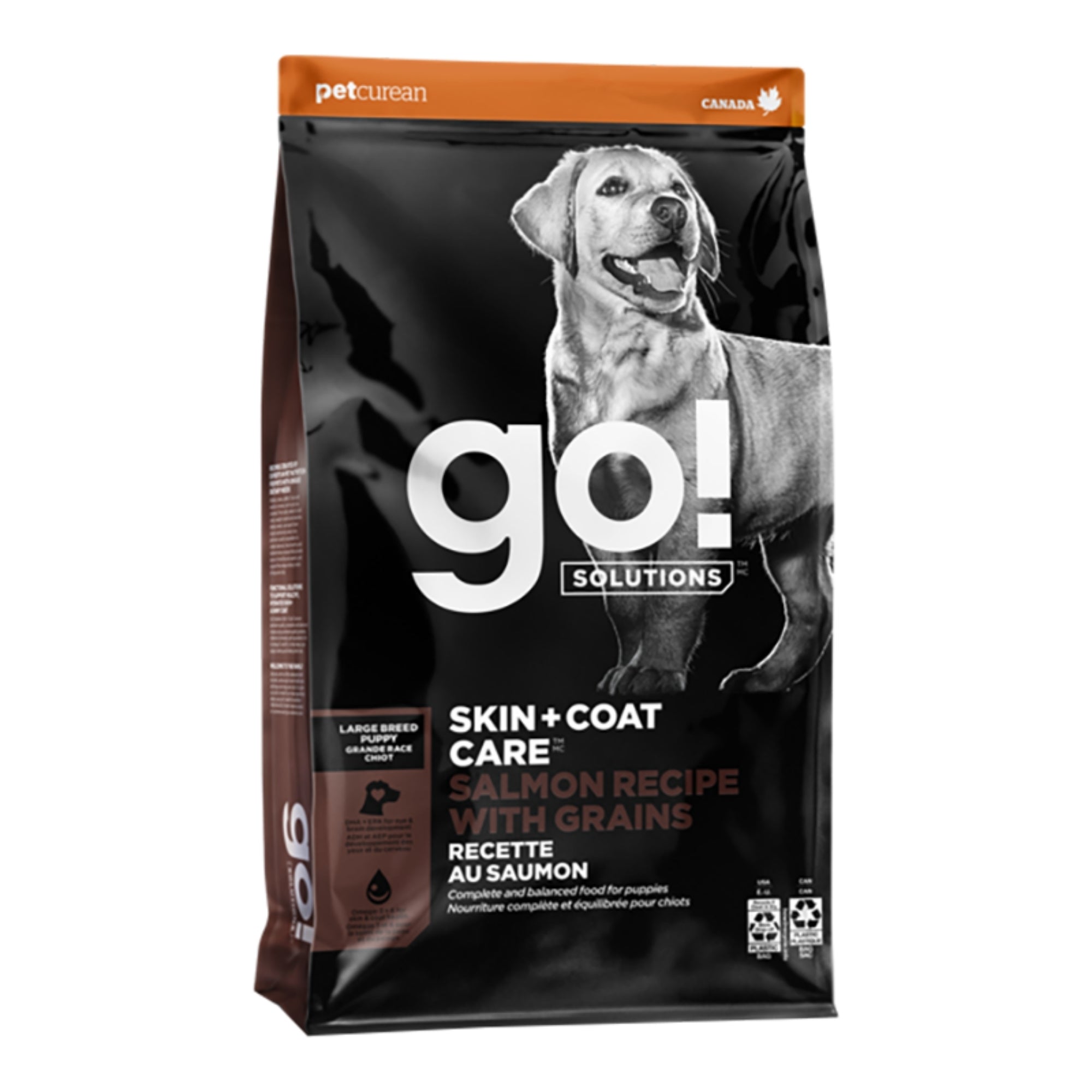 Go! Dog Skin + Coat Care Large Breed Puppy Salmon 12Lb