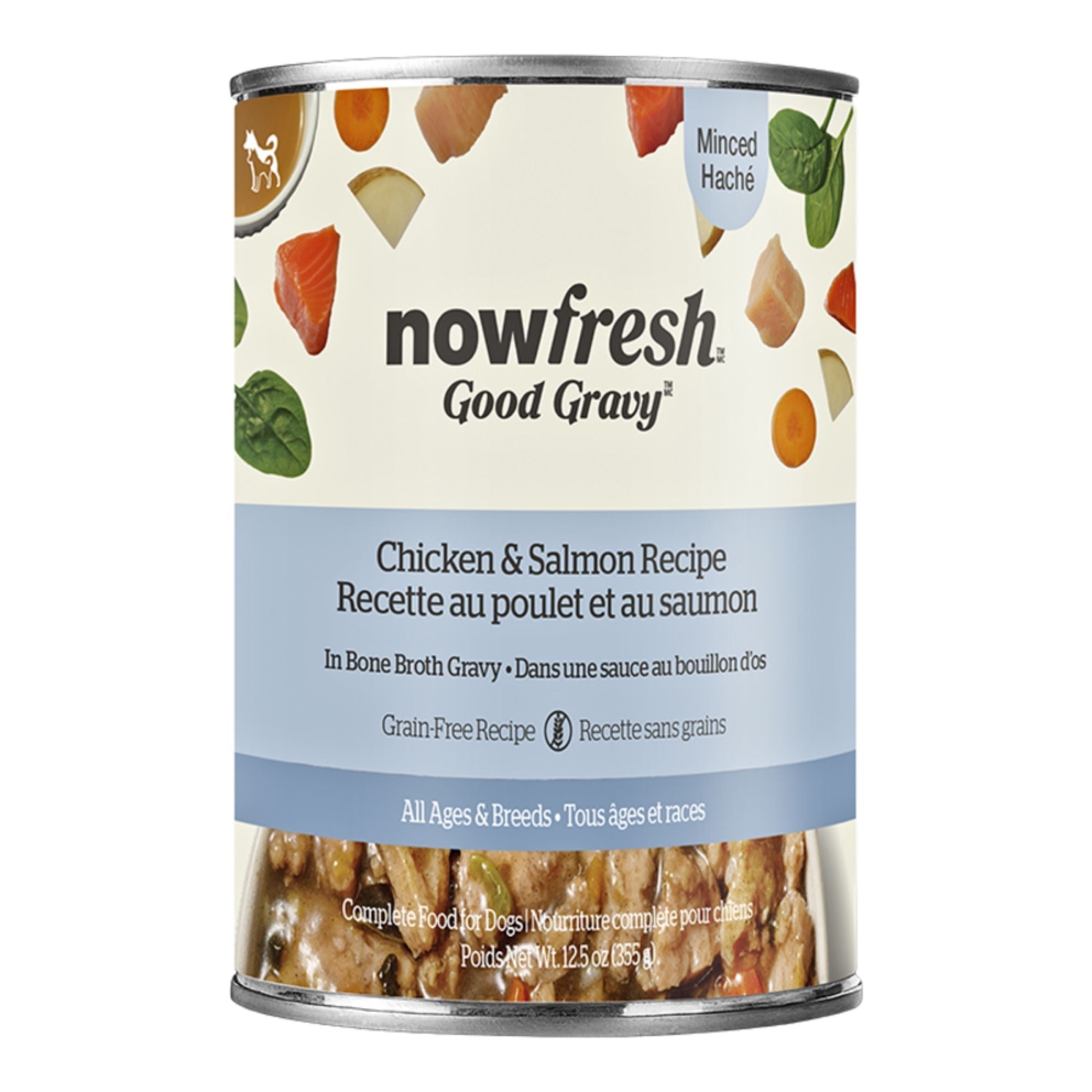Now Fresh Dog Good Gravy Grain Free Minced Chicken & Salmon Recipe 12.5oz. (Case of 12)