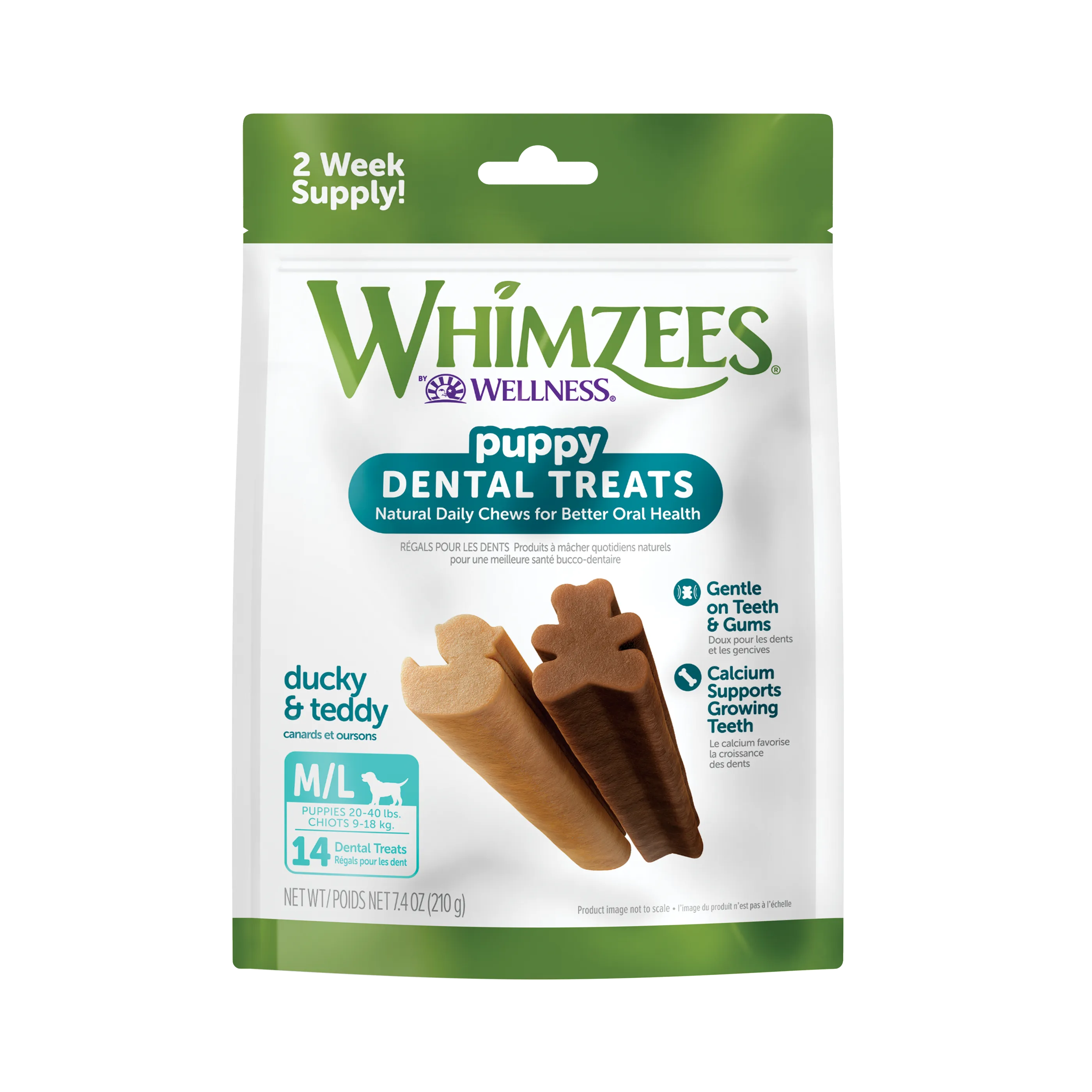 Whimzee Puppy Chews Medium-Large 7.4Oz
