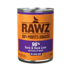 Rawz Dog 96% Duck Duck Liver Pate 12.5oz. (Case of 12)