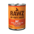 Rawz Dog 96% Turkey Turkey Liver Pate 12.5oz. (Case of 12)