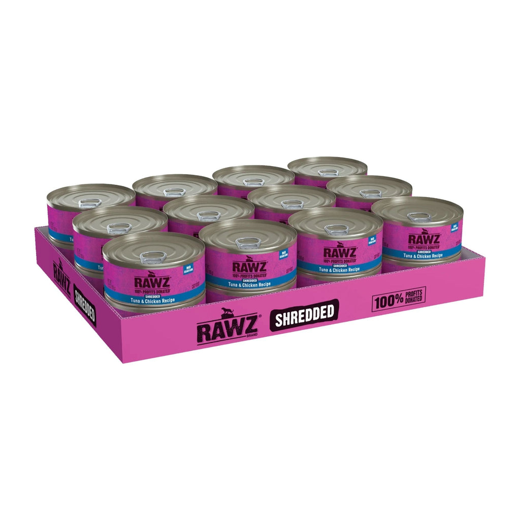 Rawz Cat Shredded Tuna Chicken 5.5oz. (Case of 24)