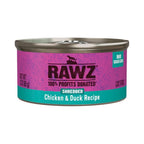 Rawz Cat Shredded Chicken Duck 3oz. (Case of 18)