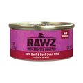 Rawz Cat 96% Beef Beef Liver Pate 3oz. (Case of 18)