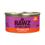 Rawz Cat 96% Rabbit Pate 3oz. (Case of 18)