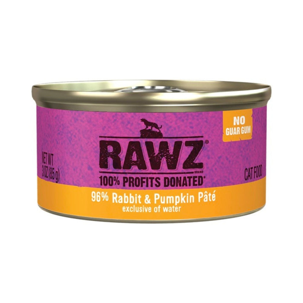 Rawz Cat 96% Rabbit Pumpkin Pate 3oz. (Case of 18)