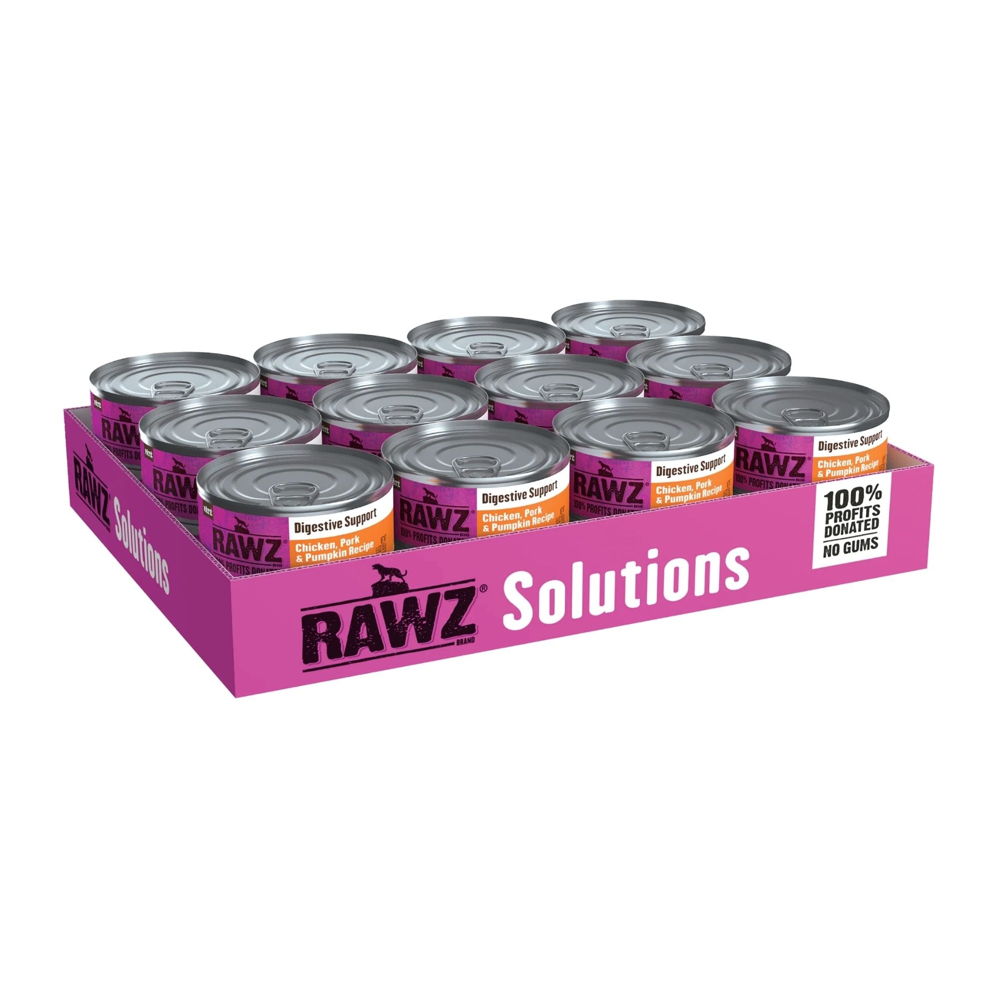 Rawz Digestive Cat Chicken Pork Pumpkin Pate 5.5oz. (Case of 24)