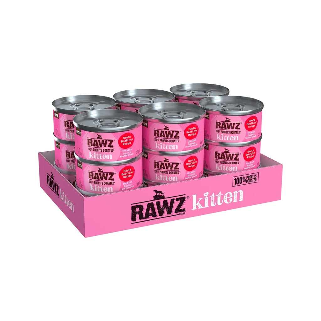 Rawz Kitten Cat Beef Beef Liver Pate 2.8oz. (Case of 18)