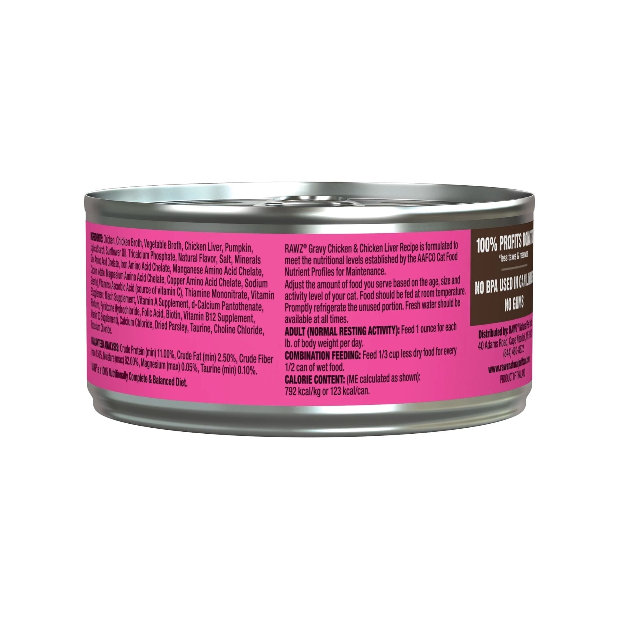 Rawz Cat Gravy Chicken Chicken Liver 3oz. (Case of 18)