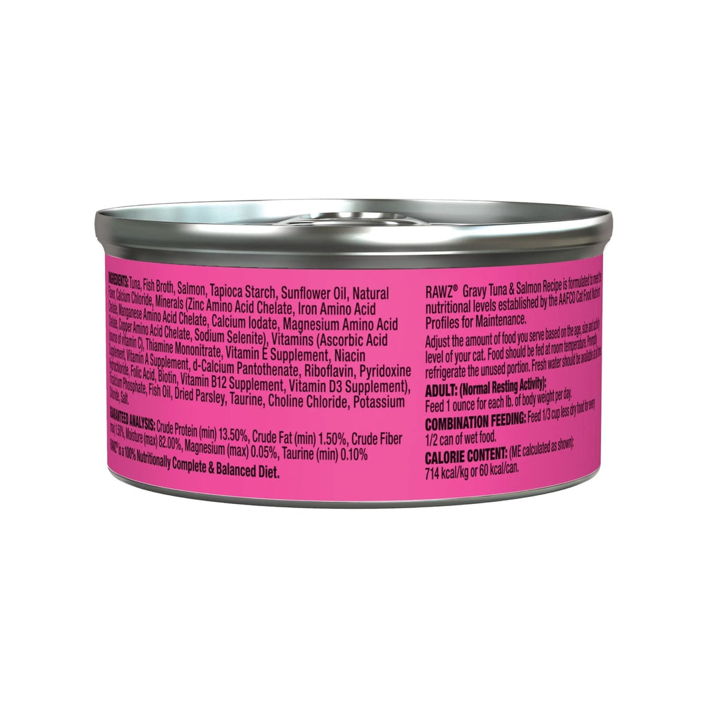 Rawz Cat Gravy Tuna Salmon 3oz. (Case of 18)