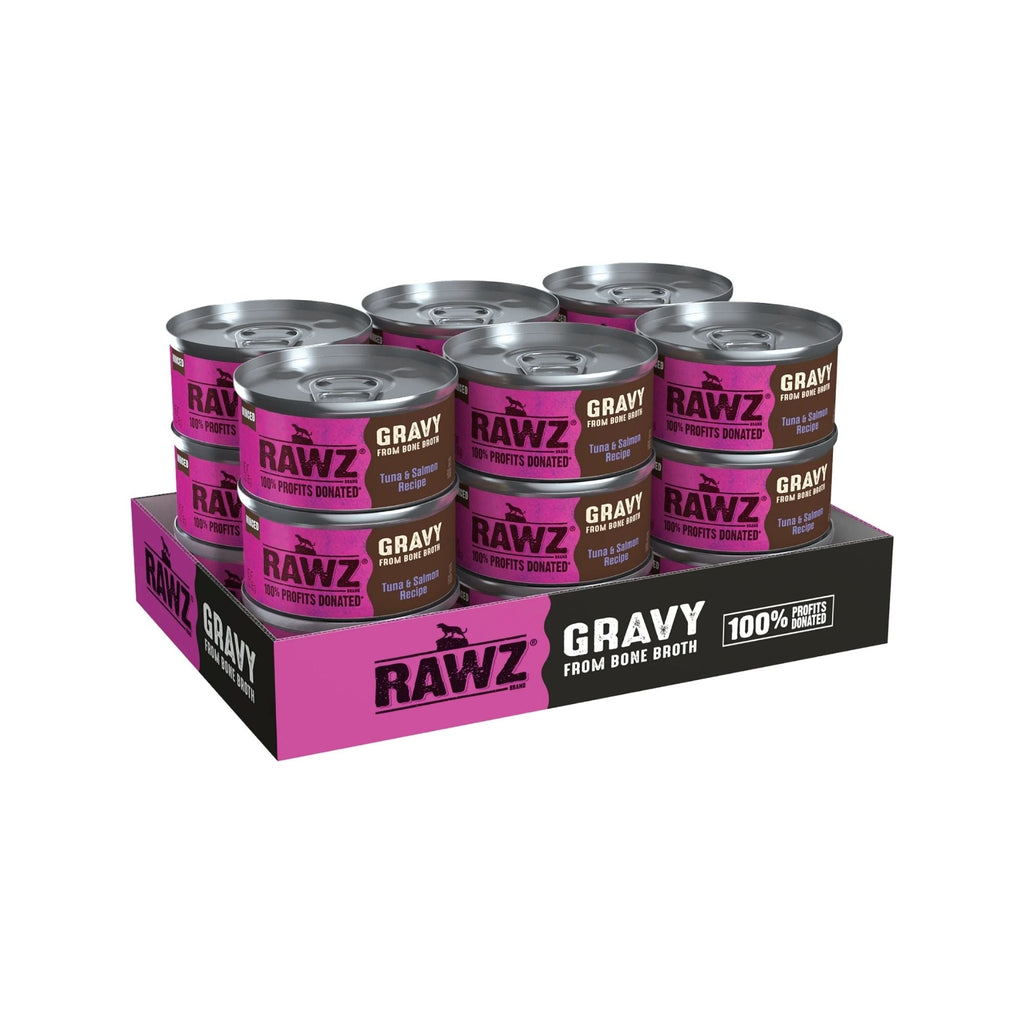 Rawz Cat Gravy Tuna Salmon 3oz. (Case of 18)