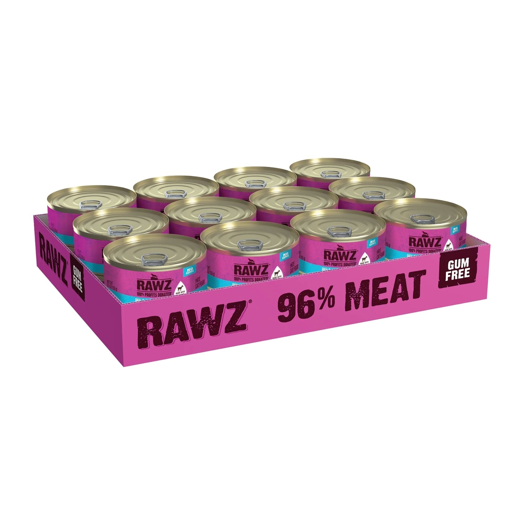 Rawz Cat 96% Turkey Turkey Liver Goat Milk Pate 5.5oz. (Case of 24)