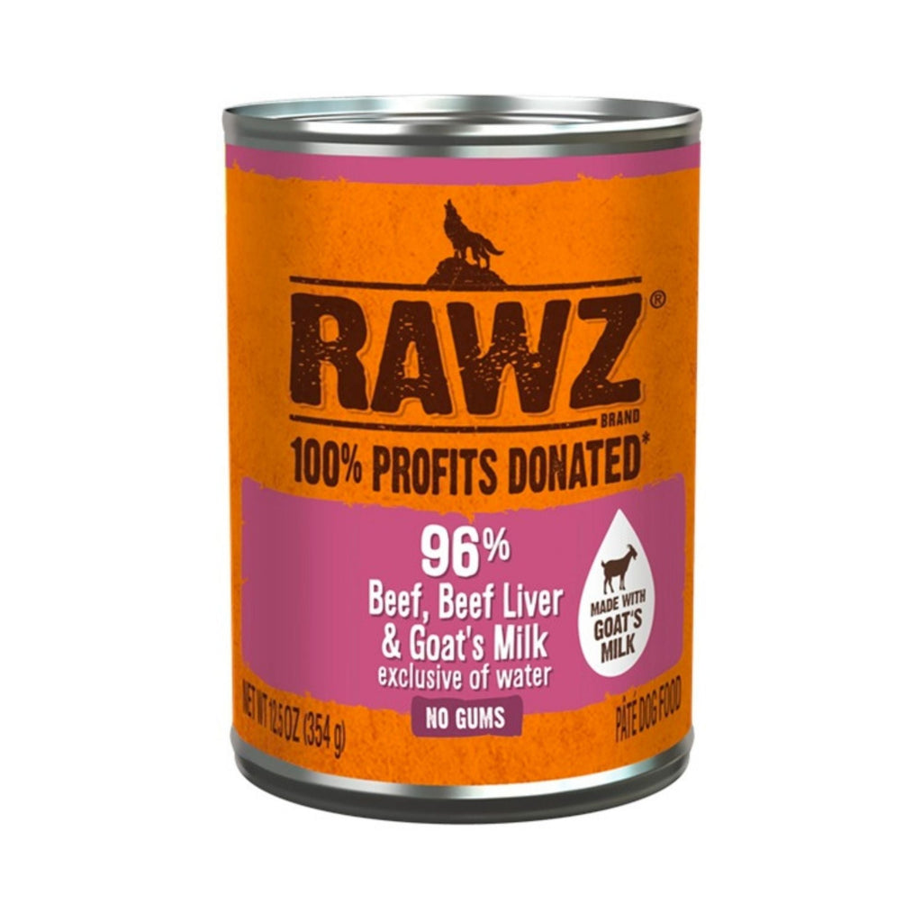 Rawz 96% Dog Beef Beef Liver Goat Milk Pate 12.5oz. (Case of 12)