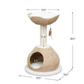 PetPals Walk Up 2-Level Cat Tree
Beige & Cream 29.5 in