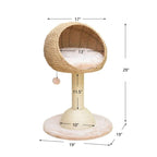 PetPals Lookout Cat Perch Beige & Cream 29 in