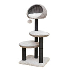 PetPals Tundra 3-Level Cat Tree Ivory 50 in