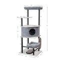 PetPals Grayson Industrial Style Cat Tree Grey 61 in