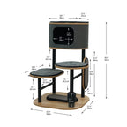 PetPals Starbz Industrial Style Cat Tree Charcoal 37 in