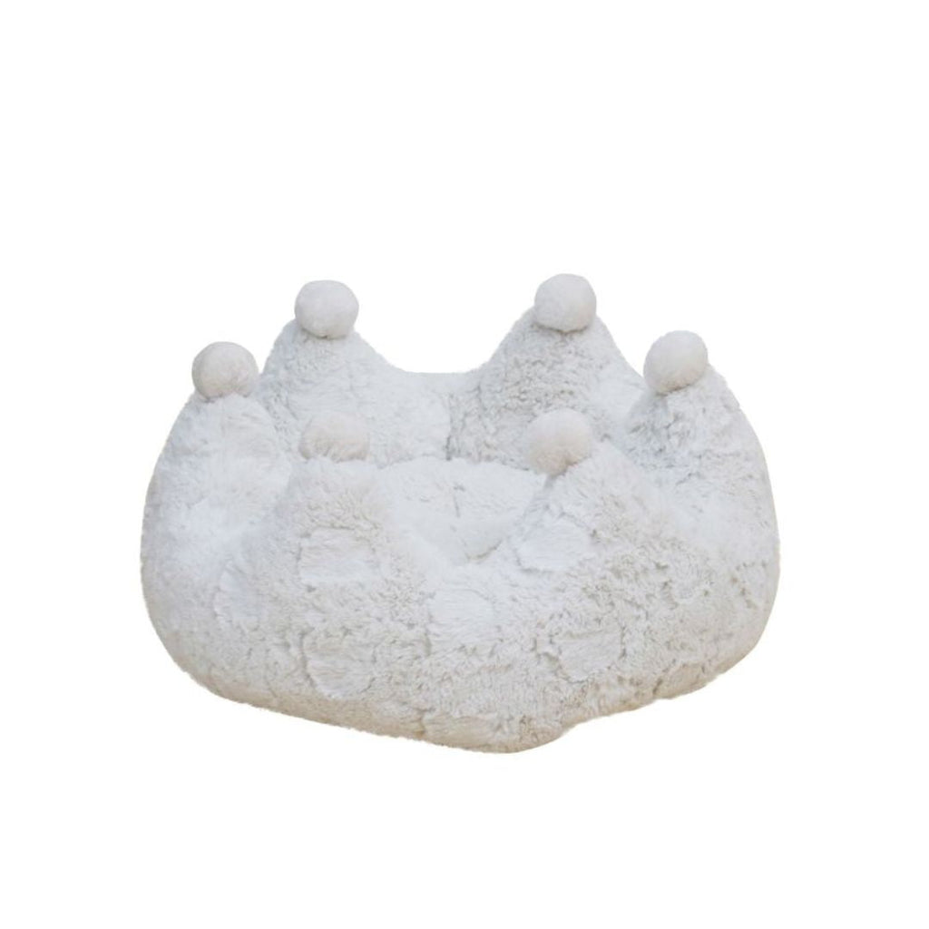 PetPals Rose Crown Pet Bed Ivory 17.7 in
