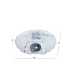 PetPals Khione 2-in-1 Cat Tunnel & Bed Grey 33.4 in