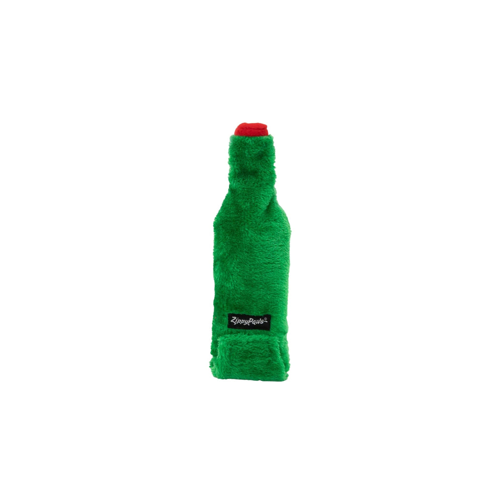 Zippypaws Holiday Crusherz Reindeer Beer Green/Red Medium