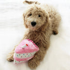 ZippyPaws Birthday Cake Dog Toy Pink 1ea/MD