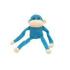 Zippy Paws Spencer The Crinkle Monkey Rainbow/Blue Small- 2 Pk