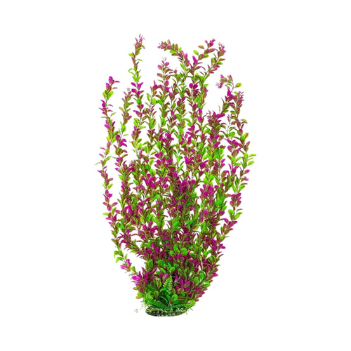 Aquatop Aquarium Plant with Weighted Base Green, Pink 30 in Tall Default Title