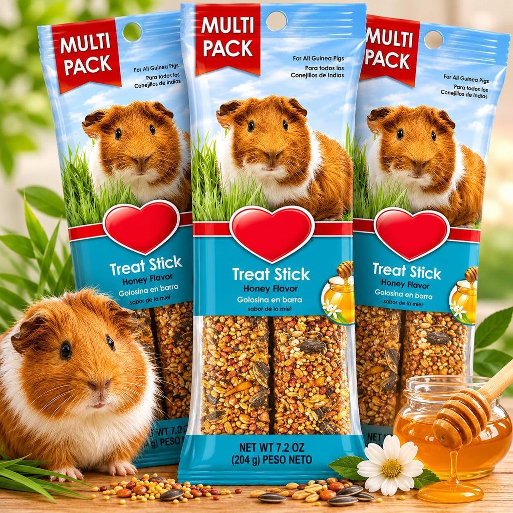 Guinea Pig Treat Stick, Honey Flavor, Multi Pack, 7.2 oz, 3 Pack | Free Shipping