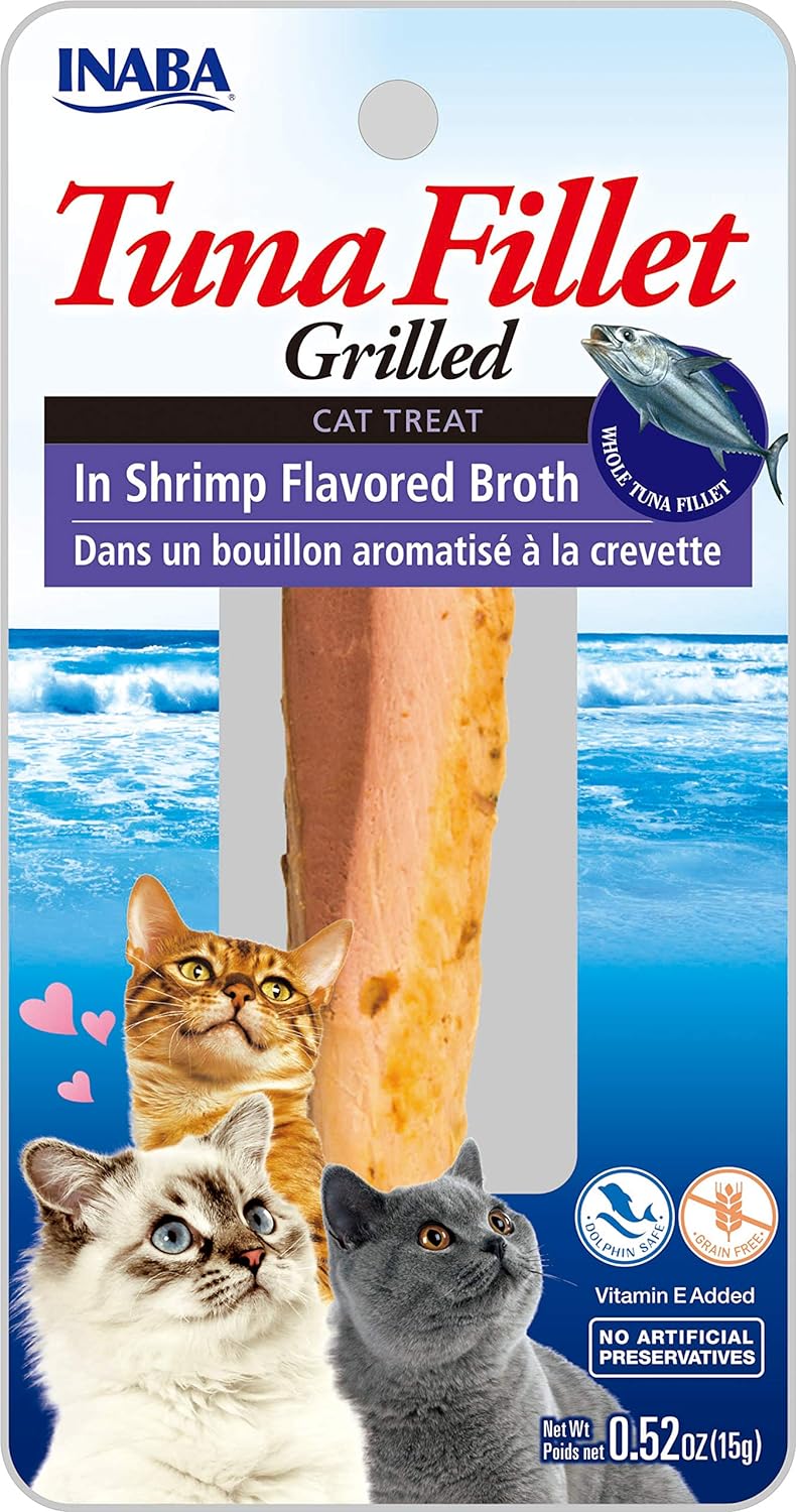 Inaba Tuna Fillet Grilled with Flavored Broth Shrimp .52oz. (Case of 6)
