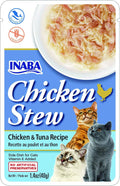 Inaba Chicken Stew Side Dish For Cats Chicken/Tuna 1.76oz. (Case of 8)