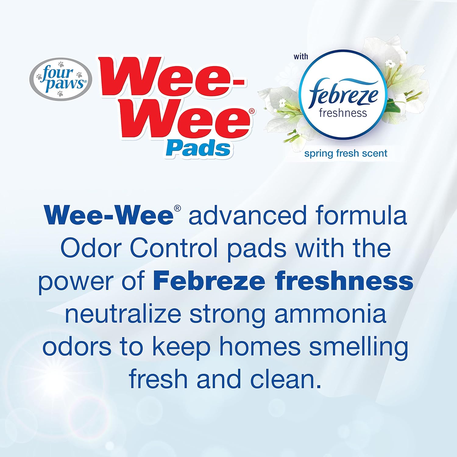 Four Paws WeeWee Odor Control Dog Training Pads with Febreze Freshness 1ea/22 in X 23 in 10 ct