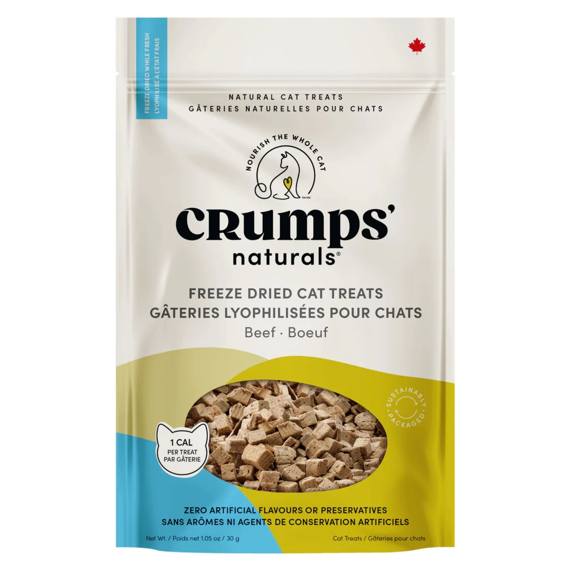 Crumps Cat 1.05oz. Beef Freeze  Dried Treats