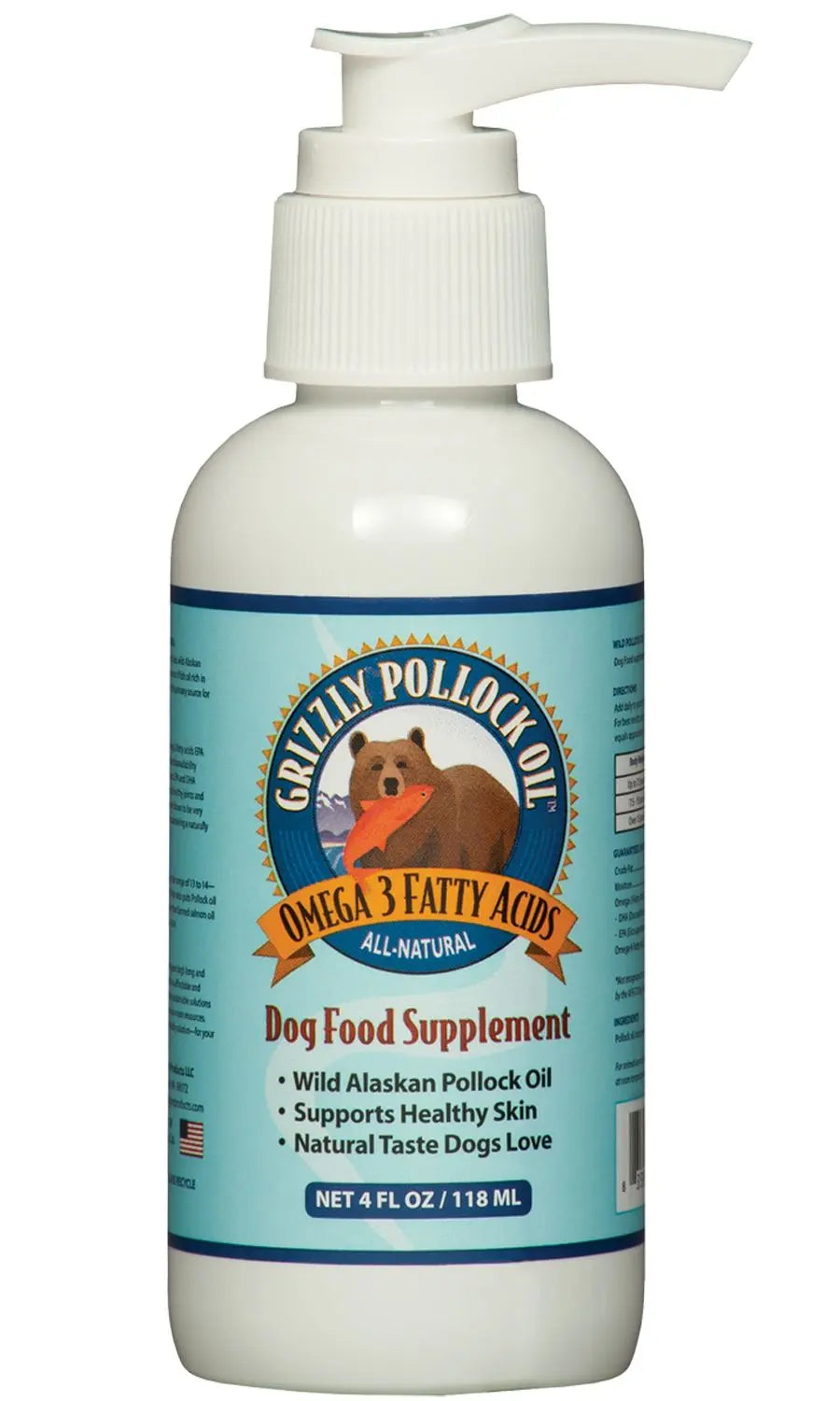 Grizzly Dog Pollock Oil 4oz.
