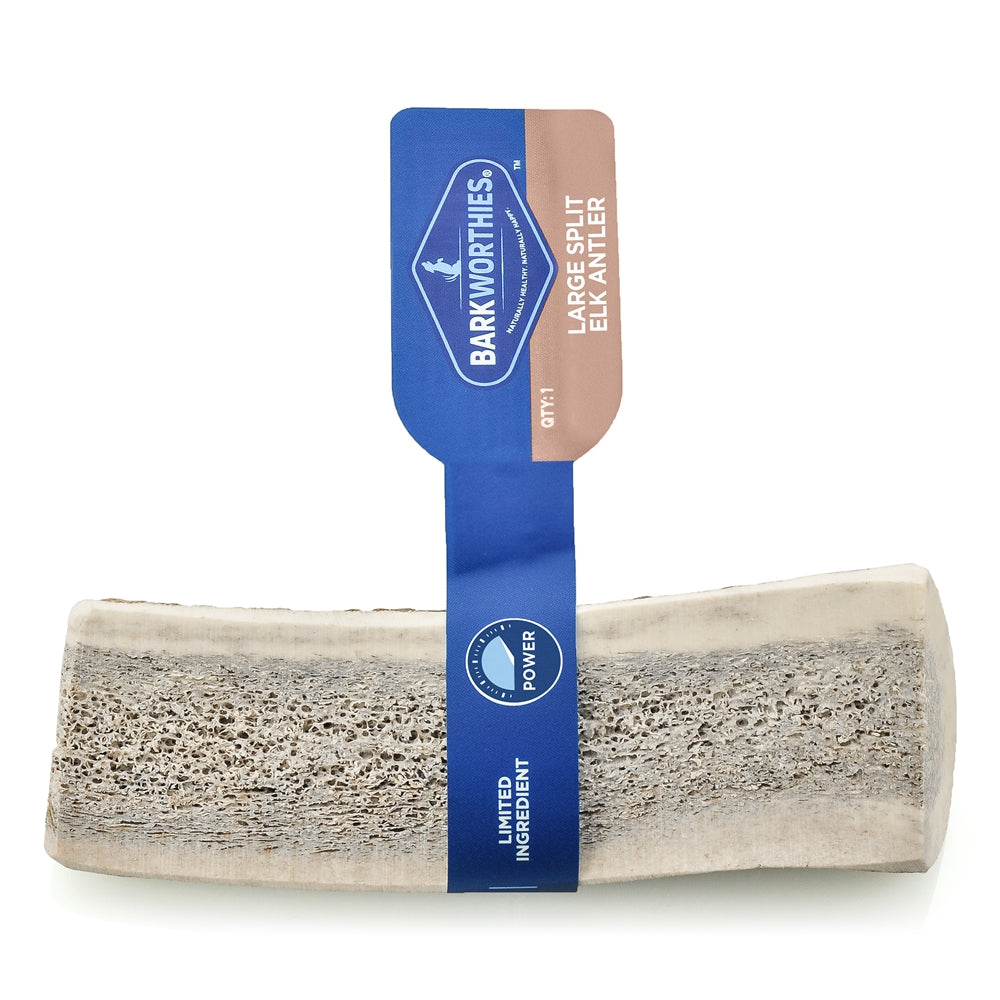 Barkworthies Split Elk Antler 1ea/LG, 15 ct