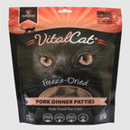 Vital Essentials Cat Freeze-Dried Patties Pork 8oz.