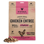 Vital Essentials Dog Freeze-Dried Raw Grain Free Chicken Entree Nibs 14oz.