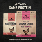 Vital Essentials Dog Freeze-Dried Raw Grain Free Chicken Entree Mini Nibs 25oz.