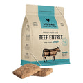 Vital Essentials Dog Freeze-Dried Raw Grain Free Beef Entree Patties 30oz.