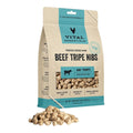 Vital Essentials Dog Freeze-Dried Grain Free Beef Tripe Nibs Treats 14oz.